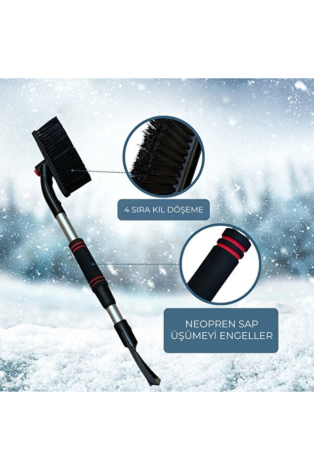 KARFIX Buz Kırıcı Kar Temizleme Fırçası