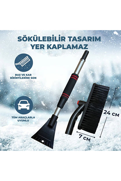 KARFIX Buz Kırıcı Kar Temizleme Fırçası